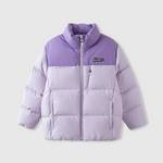 儿童撞色拼接立领加厚面包羽绒服334251072021-6000