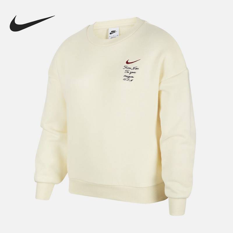 大童圆领宽松运动休闲套头衫