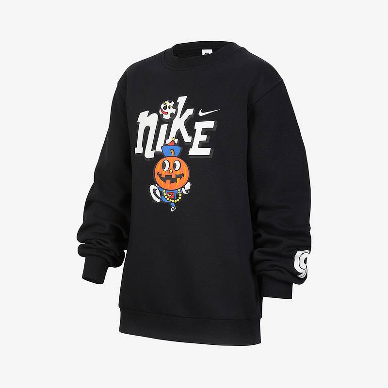 大童加绒圆领套头衫