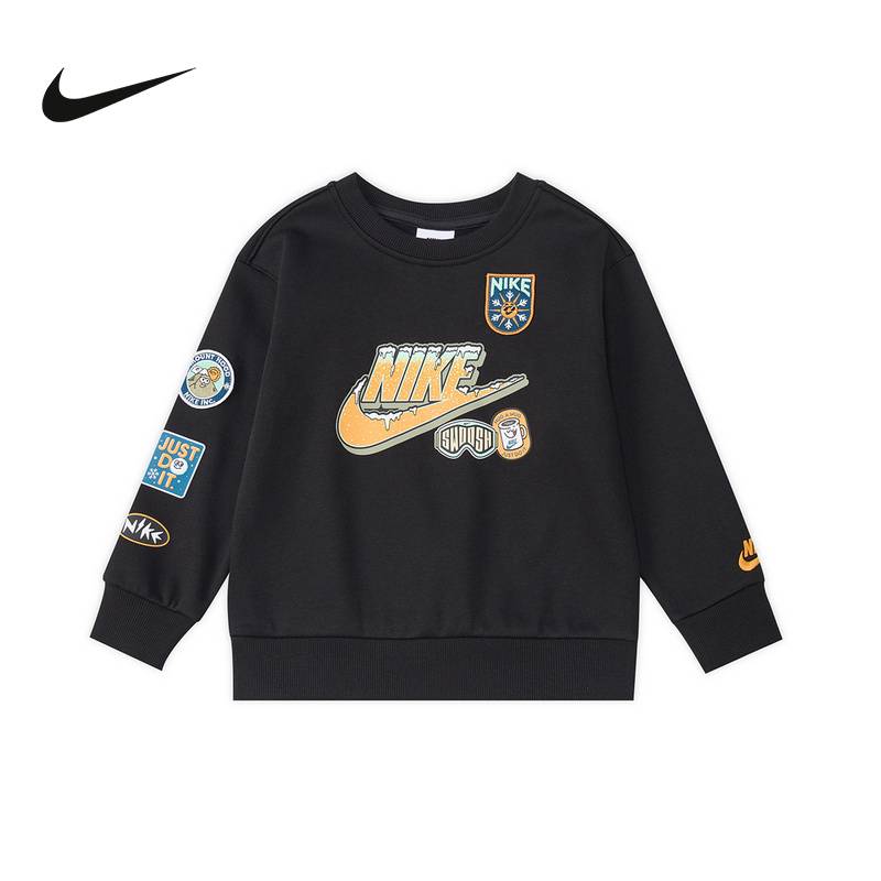 男女童新款休闲套头无帽卫衣