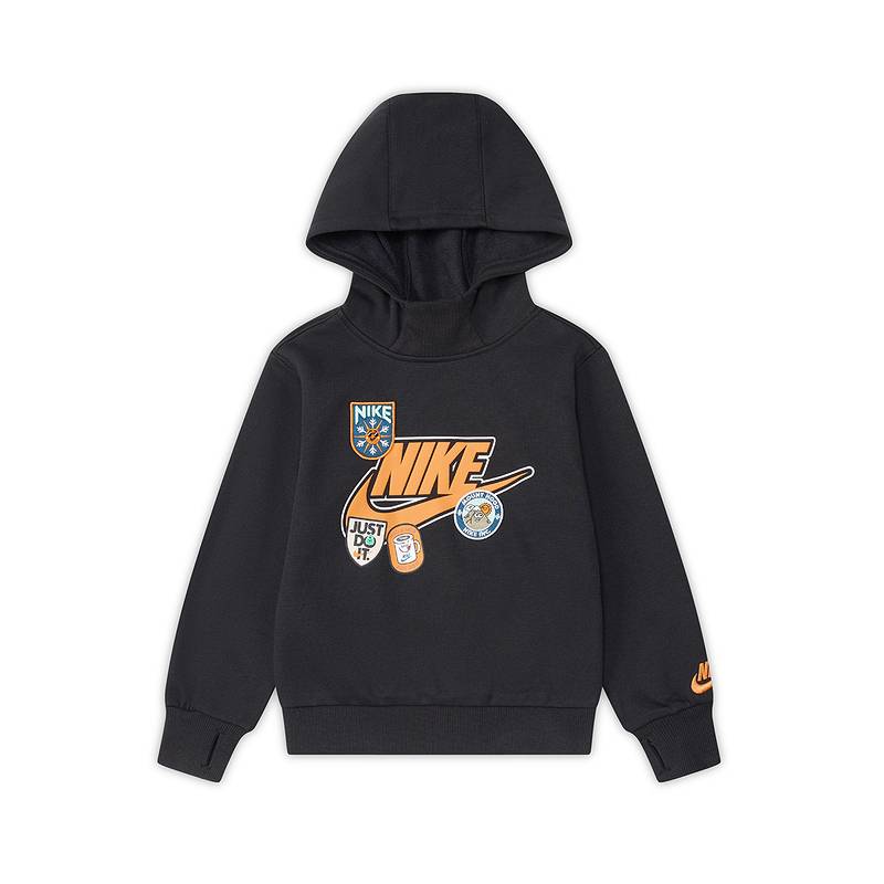 小童日常连帽印花套头卫衣