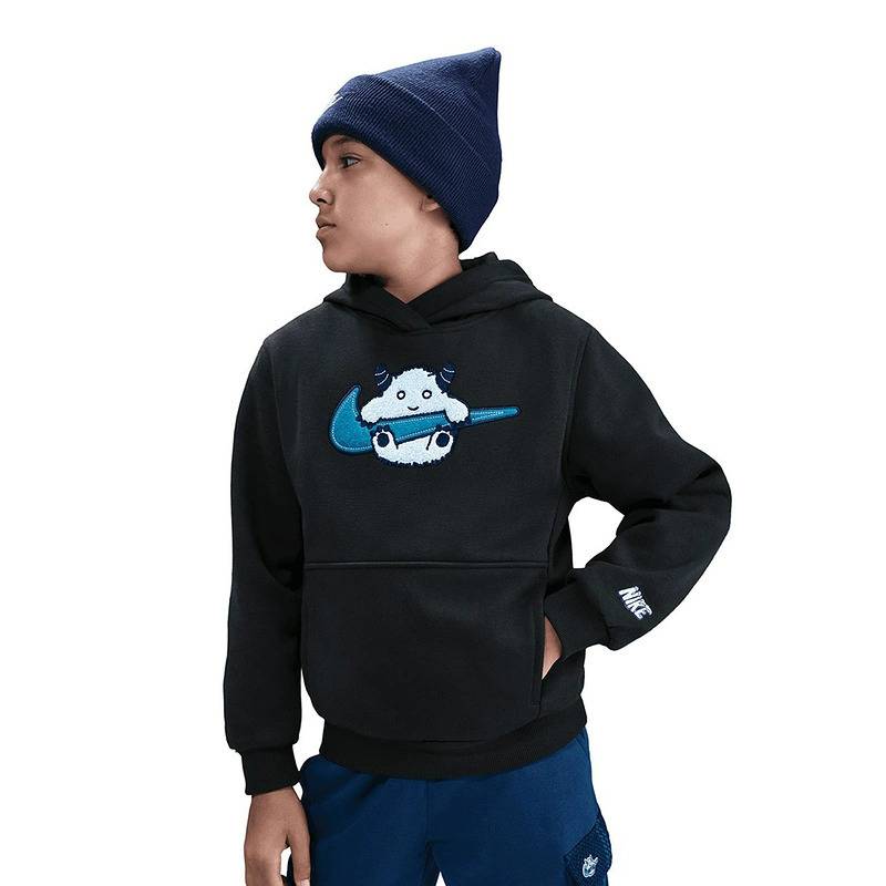 儿童图案印花休闲连帽套头衫IM8892-045