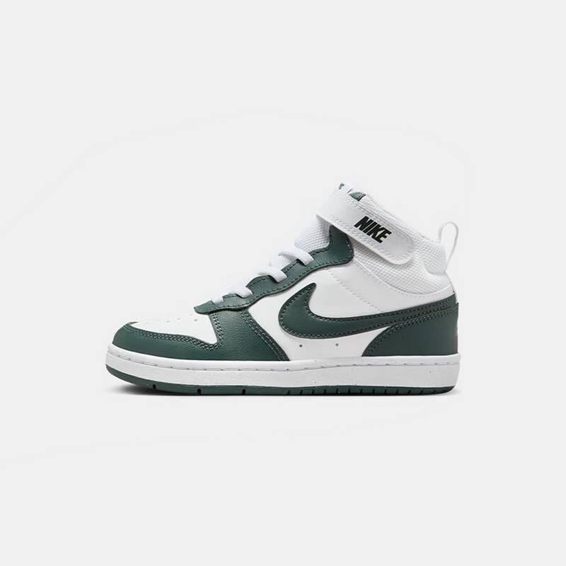 中帮休闲板鞋 COURT BOROUGH 魔术贴舒适儿童运动鞋CD7783-119