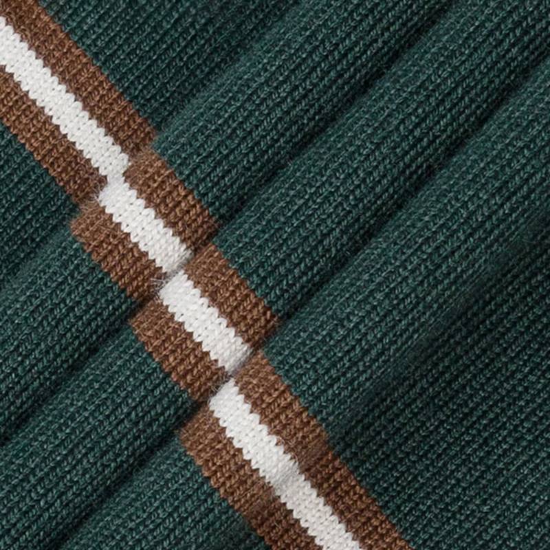 男子舒适宽松套头衬衫衫加厚条纹长袖T恤A5RSM317