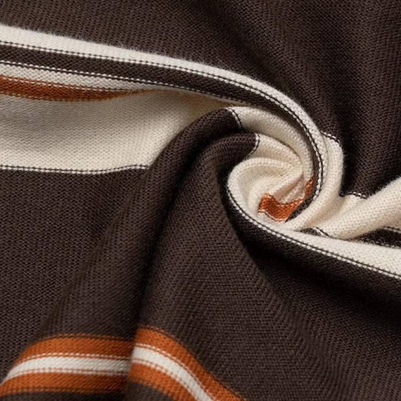 男子宽松圆领套头打底衫条纹长袖T恤A5RSM243