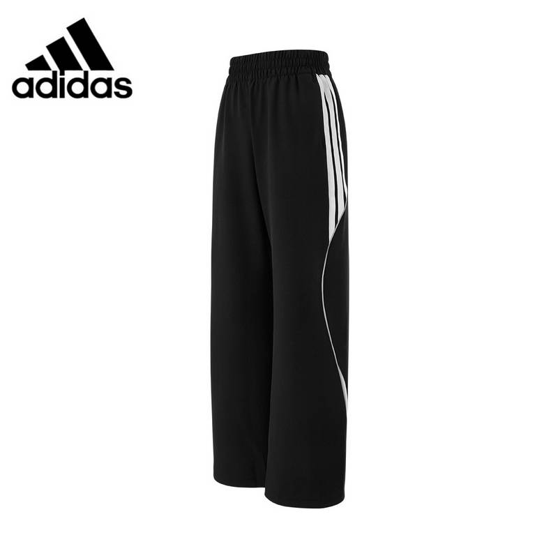 女子三道杠休闲宽松直筒裤拉绳长裤KB5673