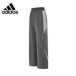 女子三道杠休闲宽松直筒裤拉绳长裤KF0653