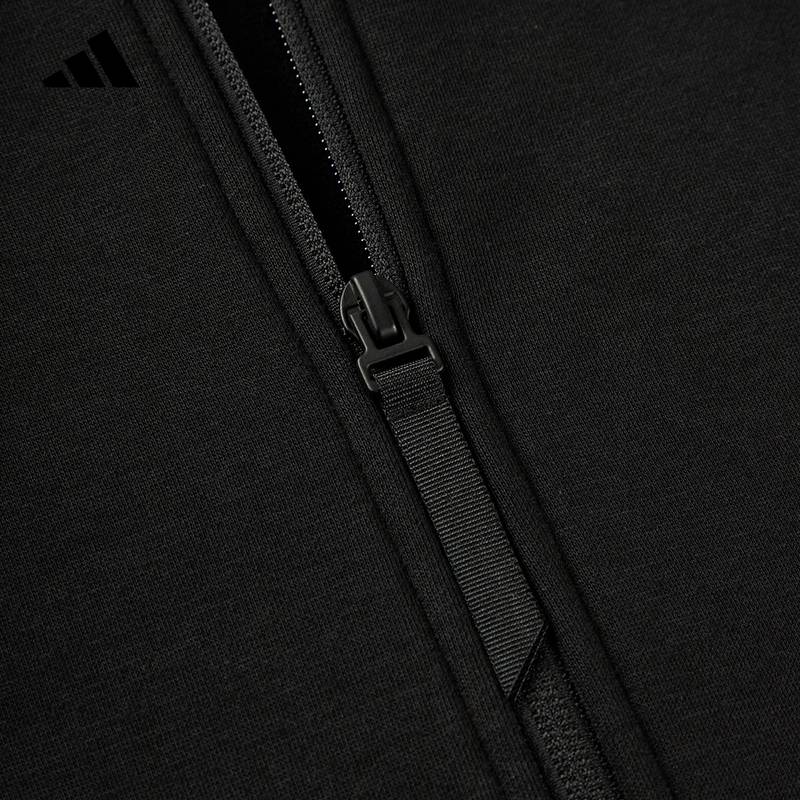 男子梭织连帽休闲加绒运动夹克KQ7855