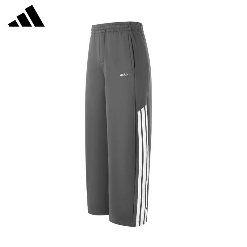 男加绒款休闲运动宽松直筒长裤KQ7872