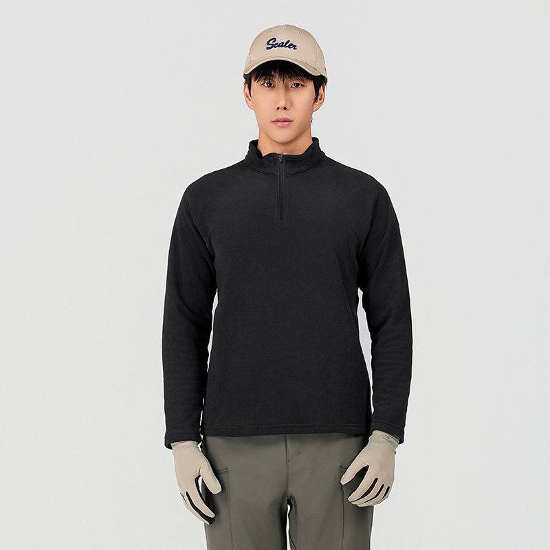 男半开套头抓绒衣F5216575