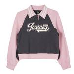 女子宽松polo领套头卫衣975128920389