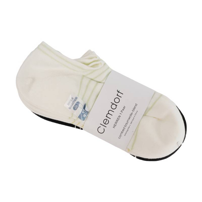 女子直角横条纹浅口袜三双装（颜色随机）