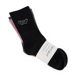 女子高筒休闲袜三双装（颜色随机）