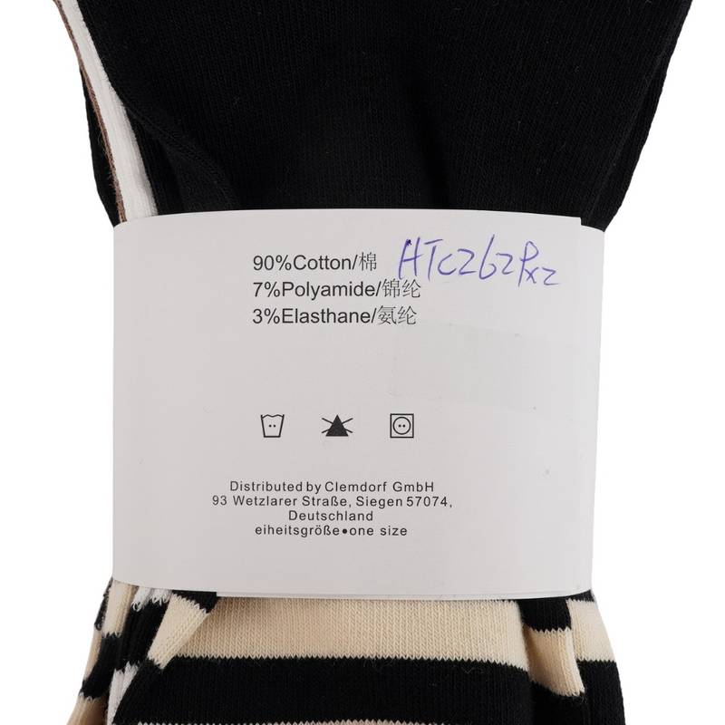 男女同款高筒袜三双装（颜色随机）