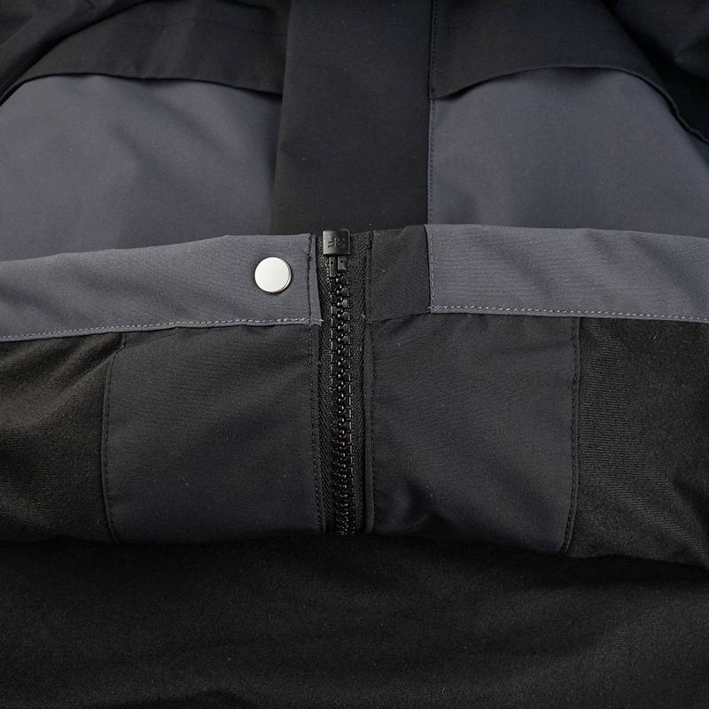 男款防风防泼水连帽绒里风衣外套