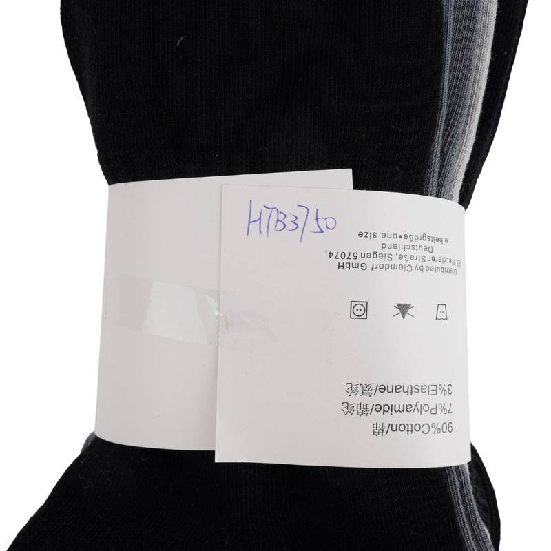 男子字母印花中筒袜三双装（颜色随机）