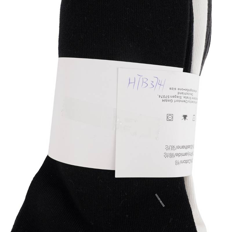 男子字母印花中筒袜三双装（颜色随机）