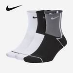 女袜三双装运动休闲训练中筒袜