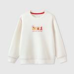 儿童卫衣柔软舒适百搭红色圆领上衣