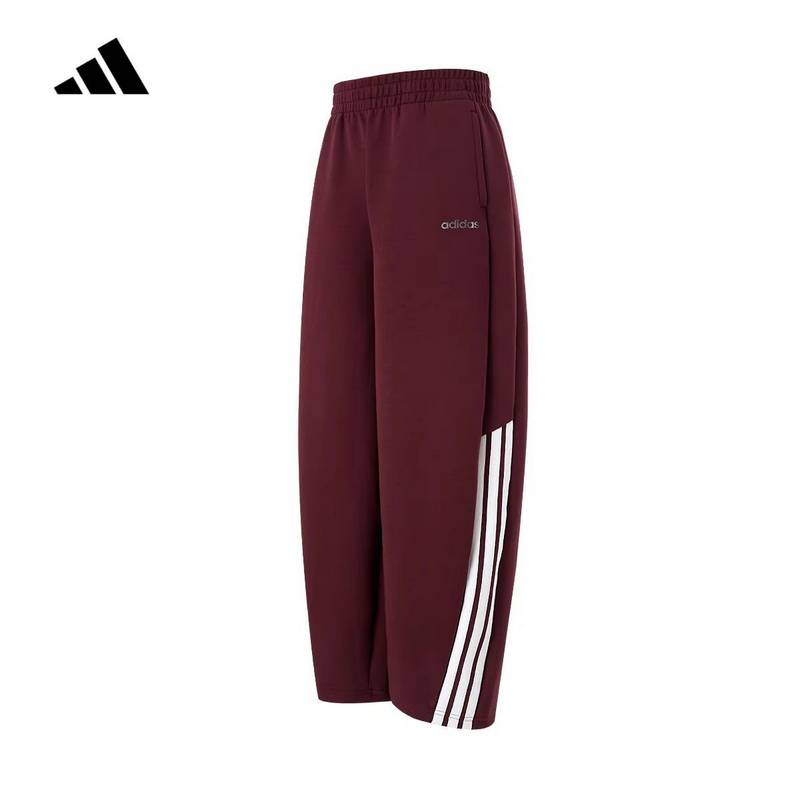 女子新款运动裤三道杠香蕉裤休闲阔腿长裤