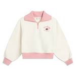 大童宽松加绒保暖翻领套头卫衣YWDV298-2