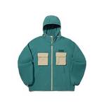 男子简约拼色梭织拉链连帽夹克外套AFDVC07-1