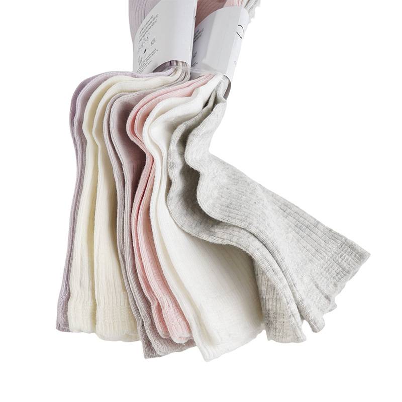 女子长筒休闲运动袜3双装（下单请备注颜色：白粉灰、灰黄紫）