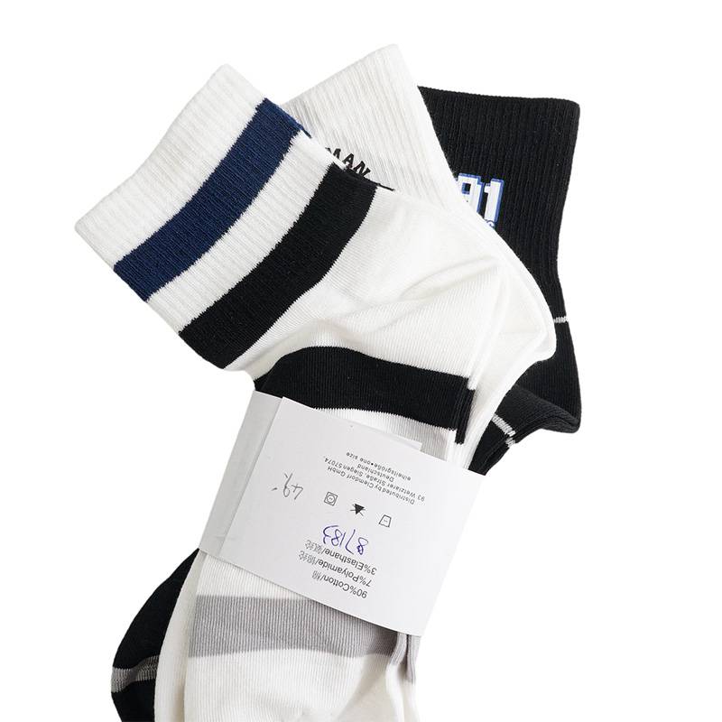 女子中帮休闲运动袜3双装87183