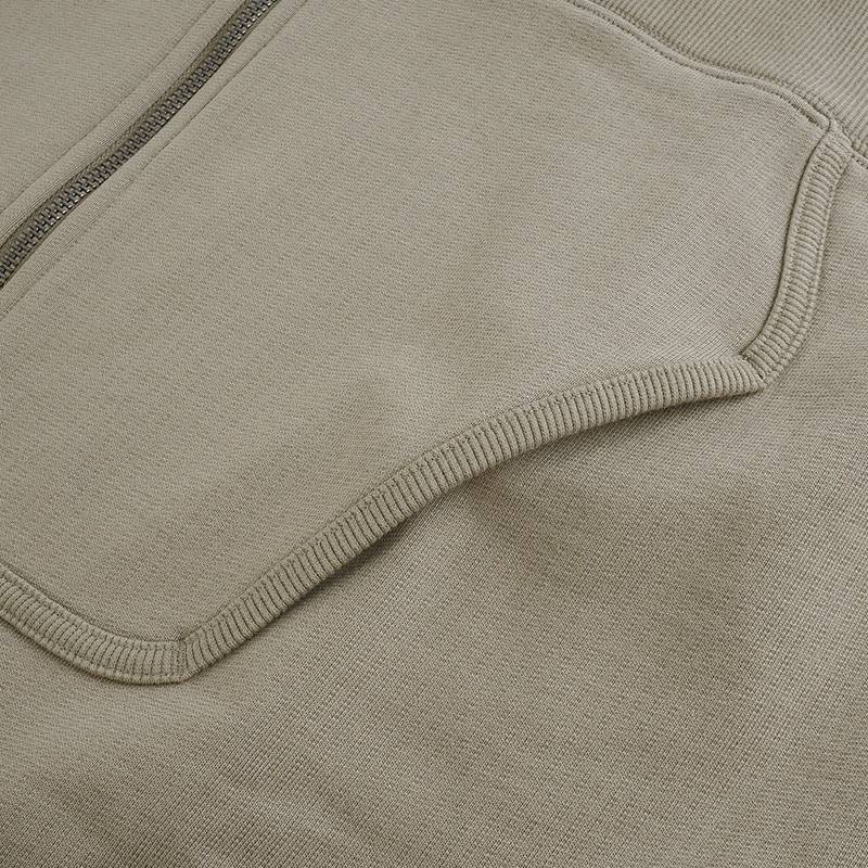 男款纯棉运动休闲针织连帽外套