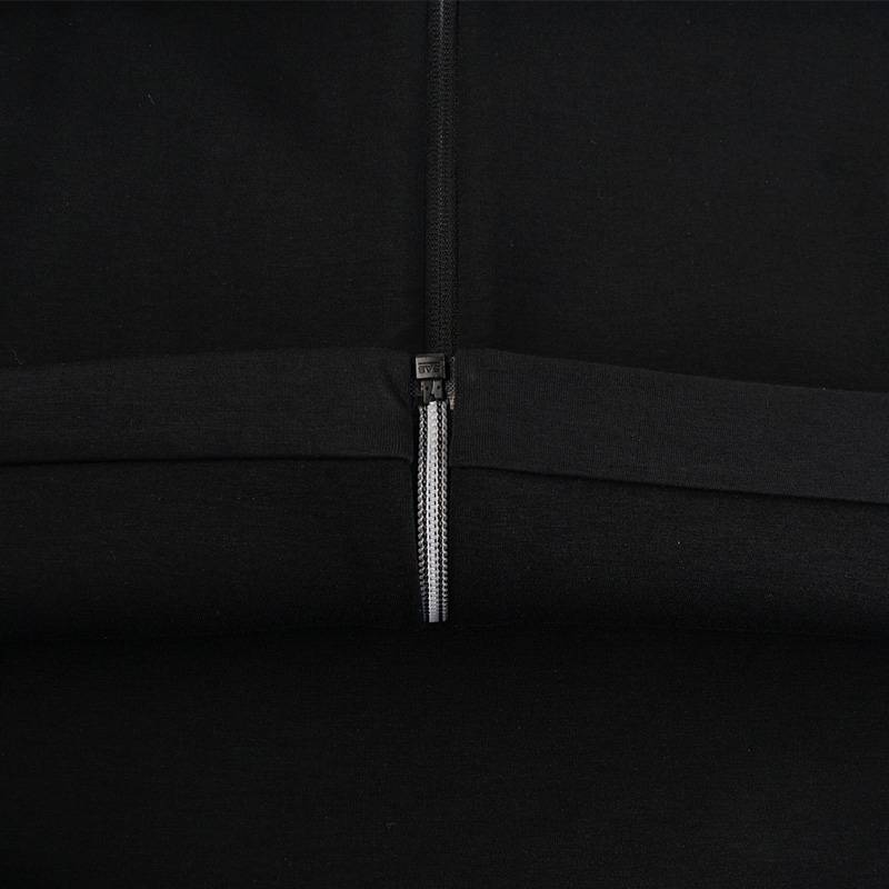 男士针织开身帽衫