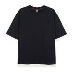 休闲透气圆领假两件短袖T恤男AMT52301-BK