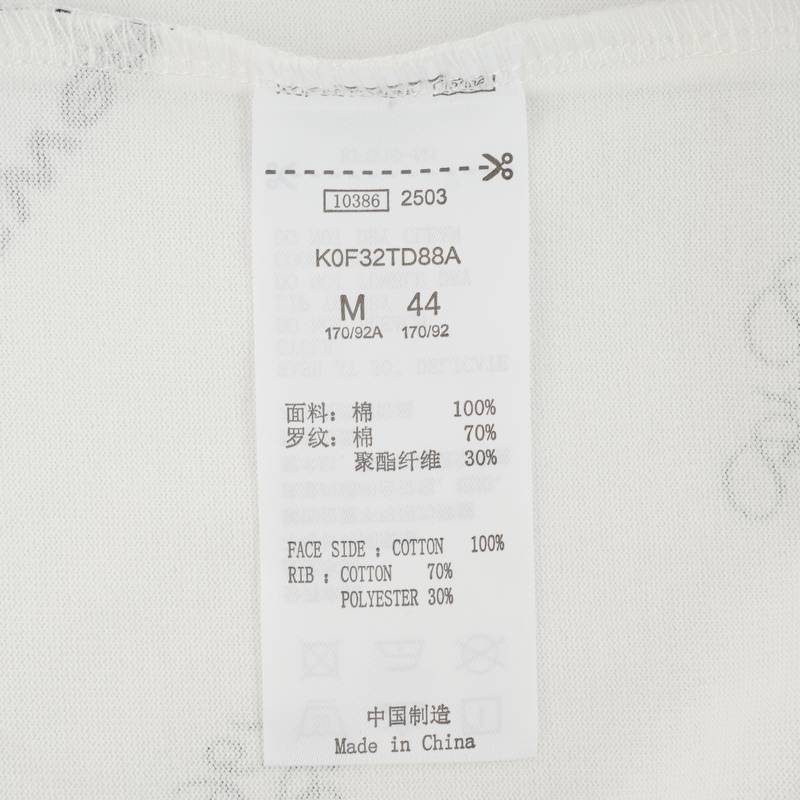 女子圆领满印T恤K0F32TD88A-012