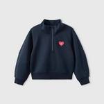 儿童短款爱心胸章卫衣331261210412-5003