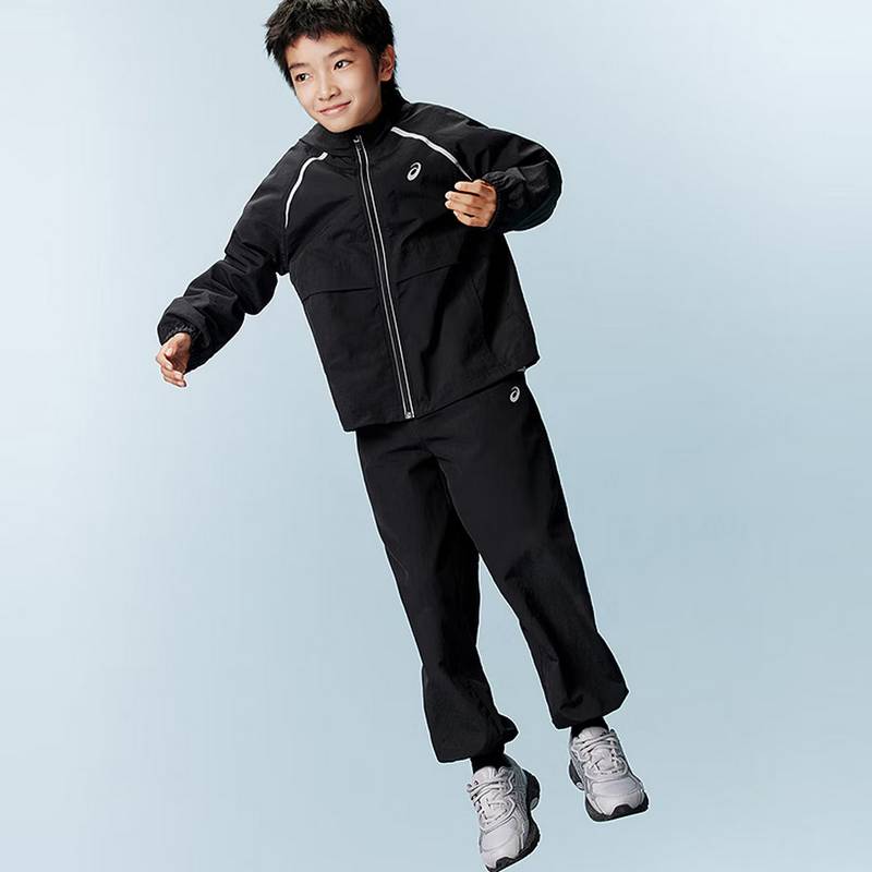 儿童薄款舒适户外连帽外套休闲裤子331261042318-9000