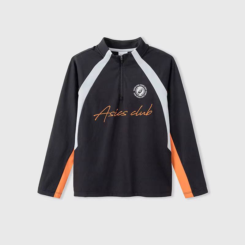 儿童半高领长袖撞色复古速干T恤331261002405-9000