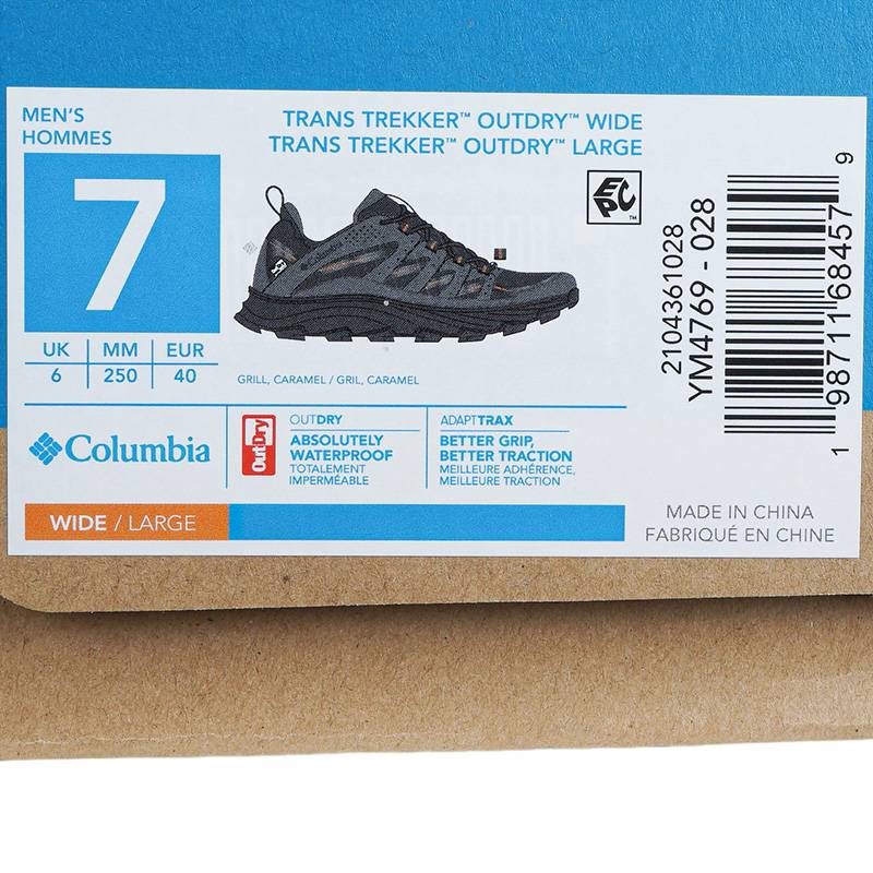 2026春夏新款Columbia哥伦比亚户外男子防水轻盈缓震徒步鞋YM4769028