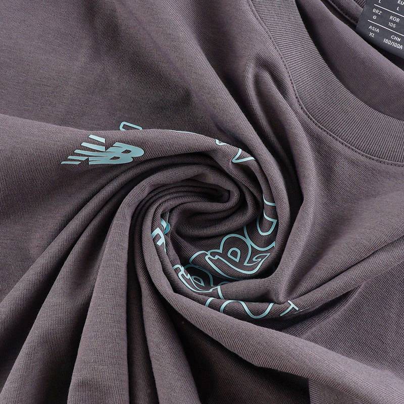 男子休闲运动针织圆领短袖T恤NEE36021-VIO