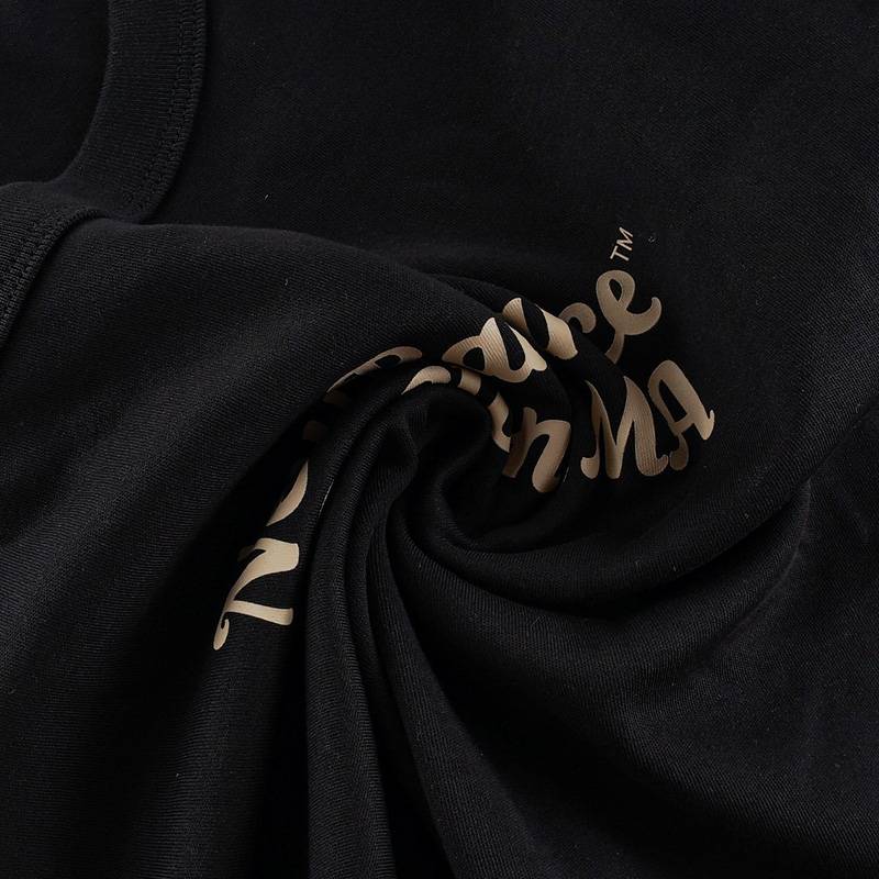 女子正肩修身舒适潮流经典圆领短袖T恤NEF12062-BK