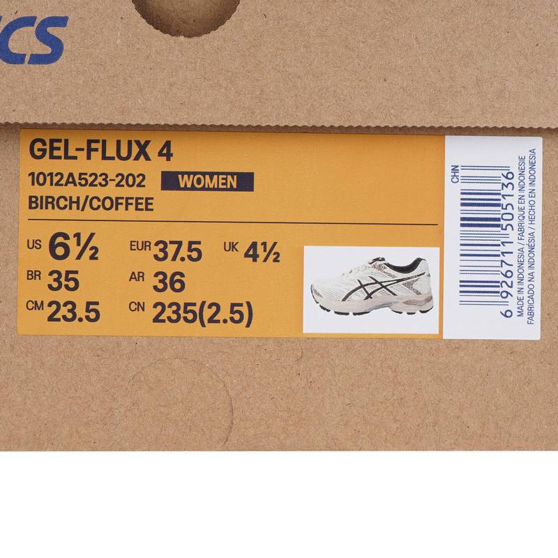 ASICS亚瑟士GEL-FLUX 4 女子缓冲跑鞋复古老爹运动鞋1012A523-202