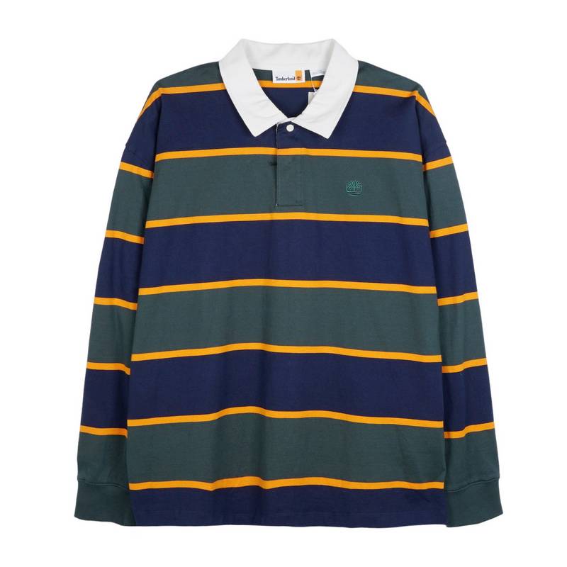 Timberland添柏岚官方男款橄榄球长袖POLO衫新款宽松透气|A2Q4TA5S