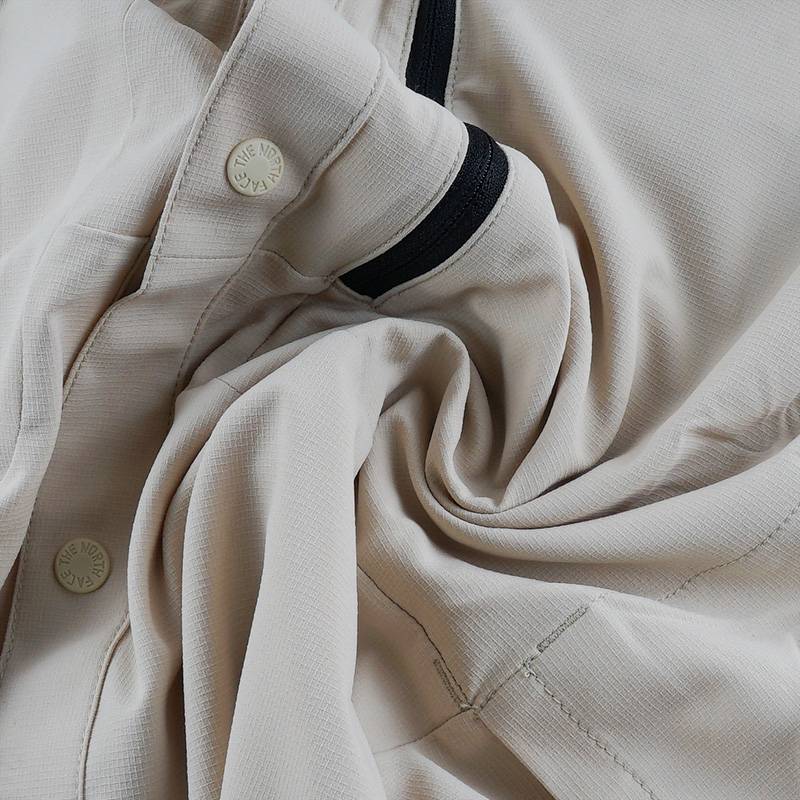 男子户外品牌Logo印花拼色时尚单排扣休闲舒适速干长袖衬衫NF0A83TJPV61