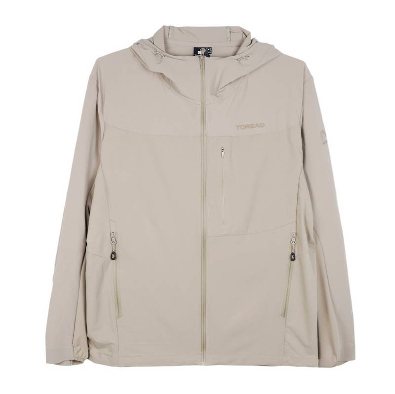 探路者外套男26春夏CORDURA弹力耐磨透气防风透湿休闲连帽外套TAEEAO81025