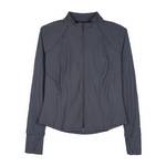 安踏运动2026夏季女冰肤凉爽透气速干立领修身梭织上衣162625701-1