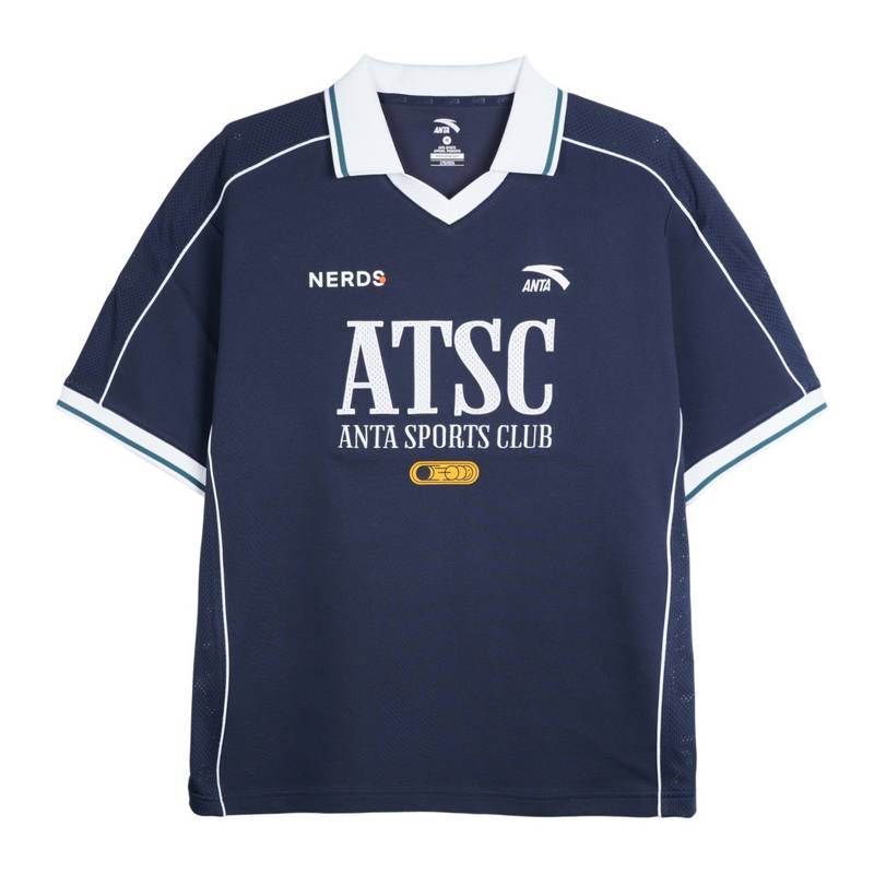 安踏美式复古短袖POLO衫男夏季新款休闲运动t恤透气上衣152628119-2