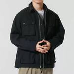 男户外时尚休闲百搭工装立领多口袋外套