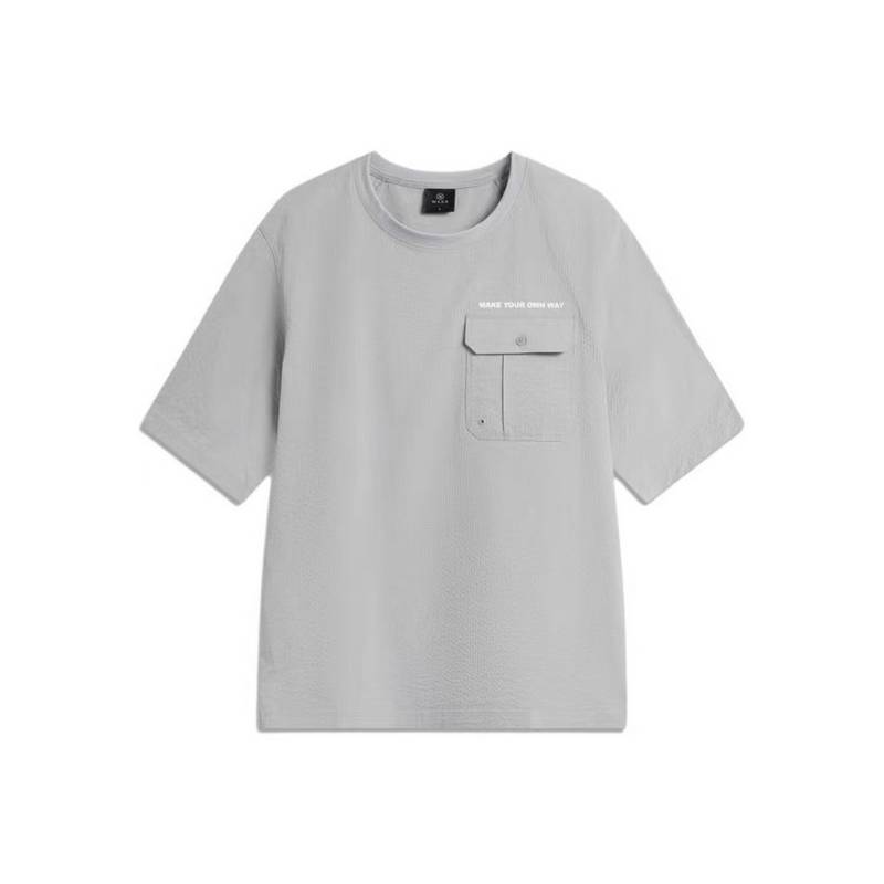 男子韦德丨冰感舒适梭织圆领短袖T恤ATSV013-3