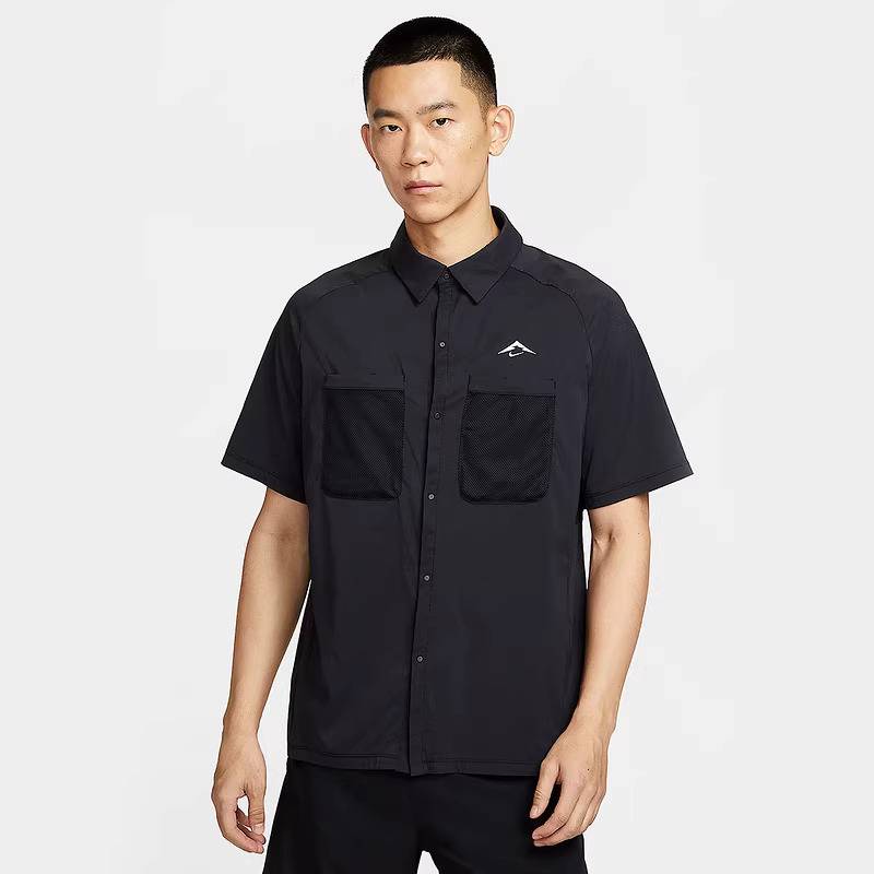 男子户外透气衬衫跑步速干越野短袖HV2165-010