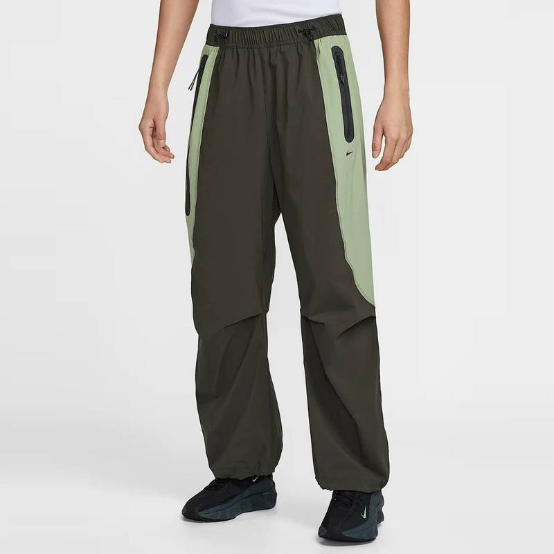 男子运动休闲拼接撞色宽松收口梭织长裤IH8467-355