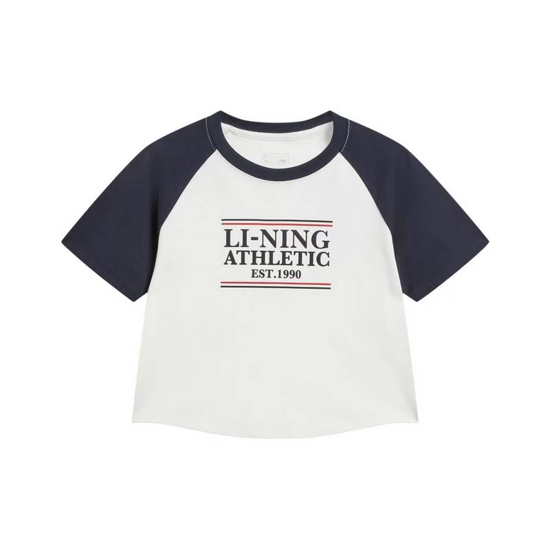 女子冰感舒适圆领短袖文化衫时尚百搭上衣AHSW314-3