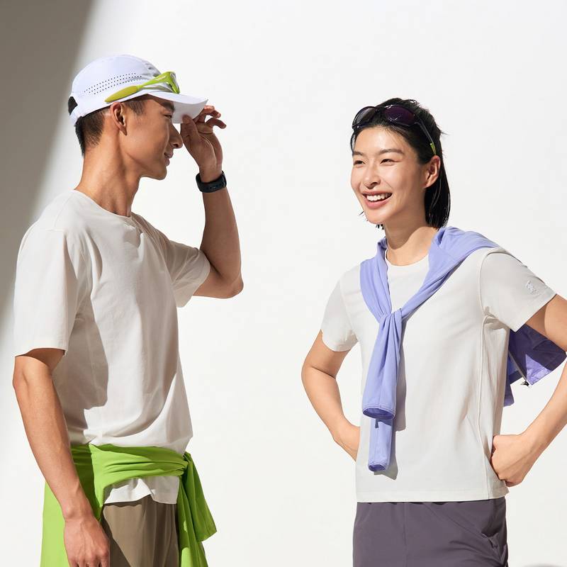 女子棉感速干系列垂感亲肤轻弹吸湿透气跑步T恤FRTM008-2